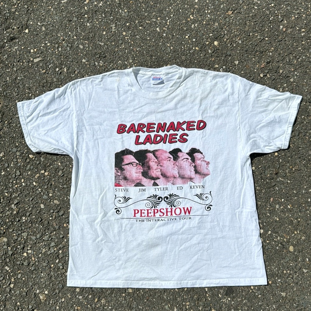 Y2K Bare Naked Ladies concert t shirt size xl vintage tour 2003